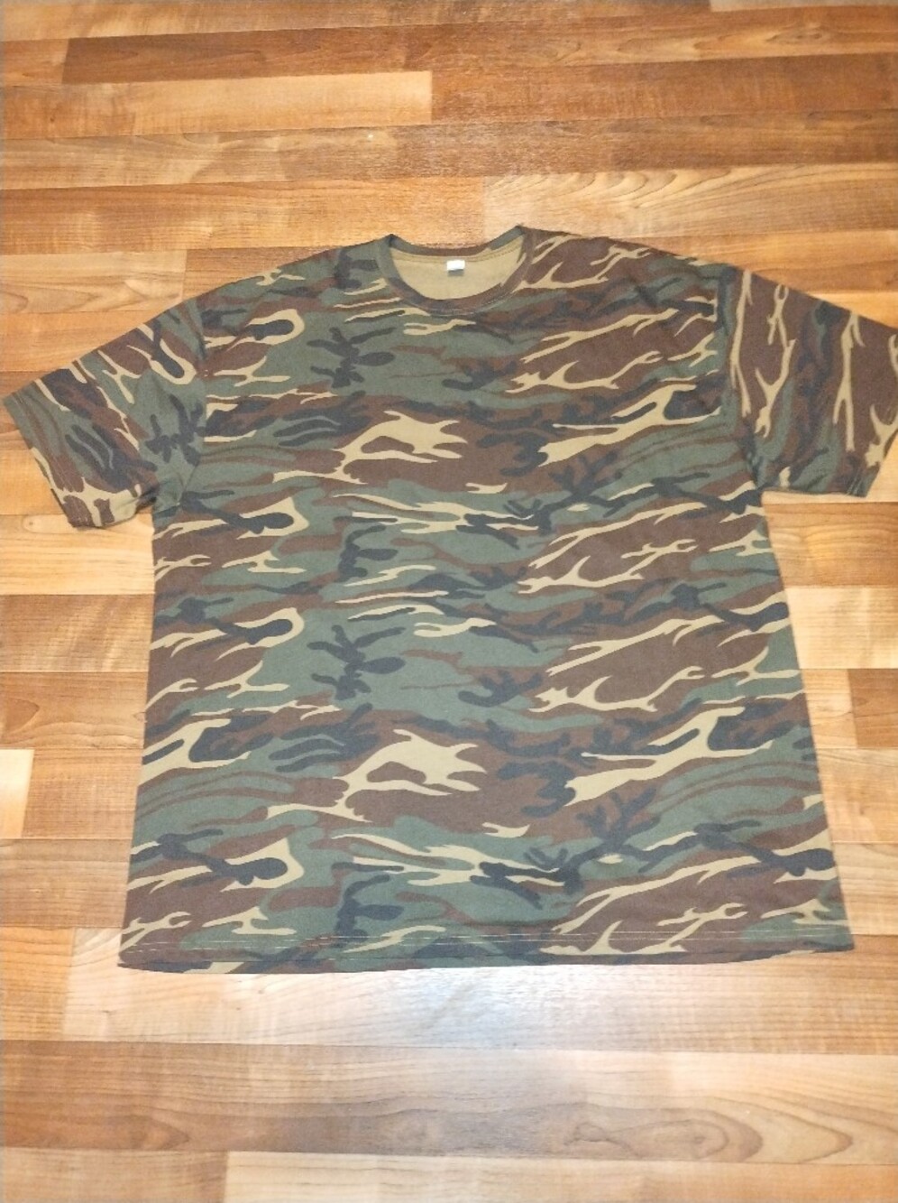 Anvil Men's Camouflage Short Sleeve Tee - Green/Brown/Tan